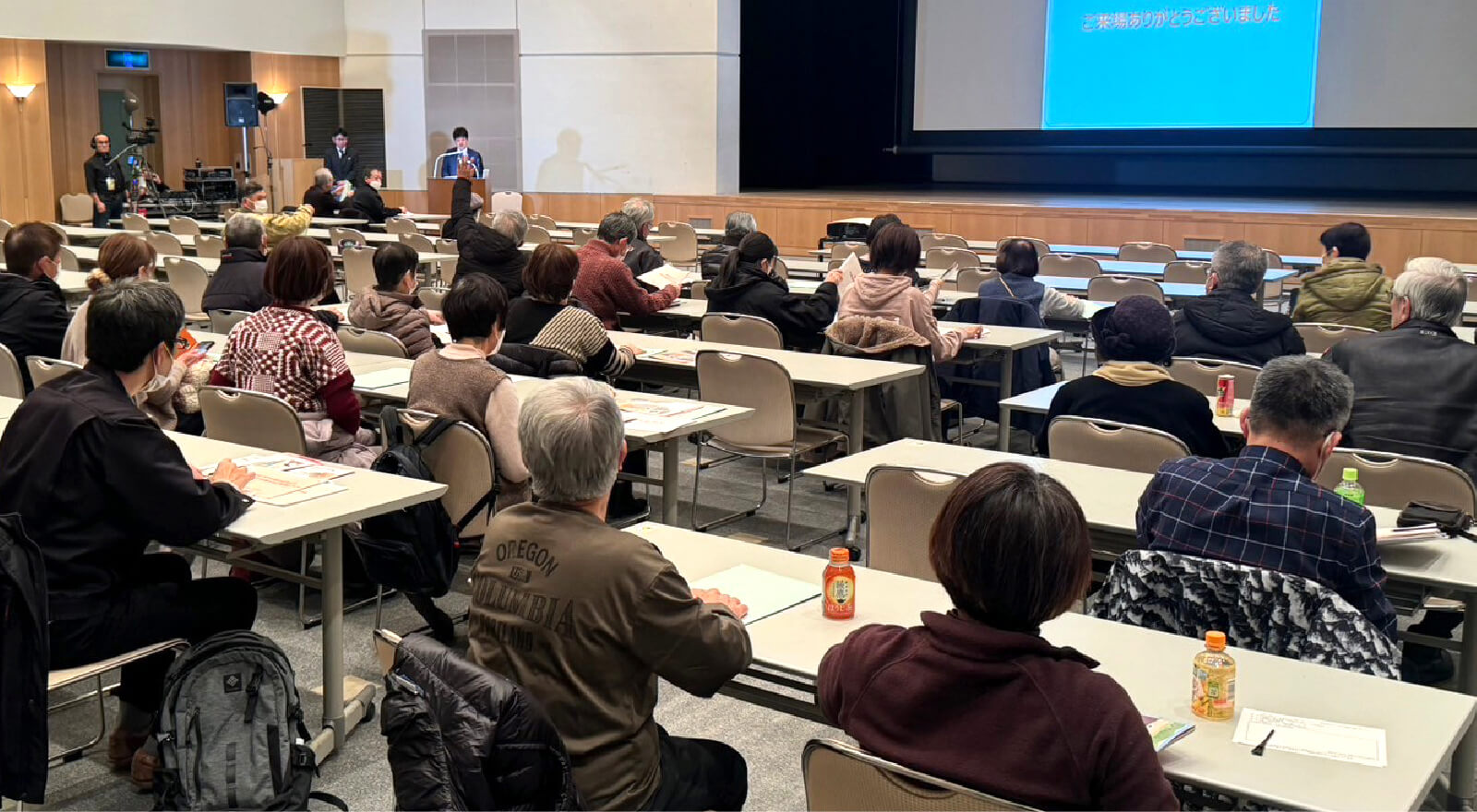 説明会の様子（寿都町）